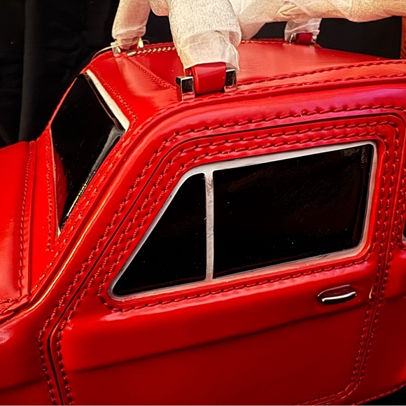 NWT The Kate Spade New York "Rose-Colored Glasses" Red Car Bag - Picture 11 of 16